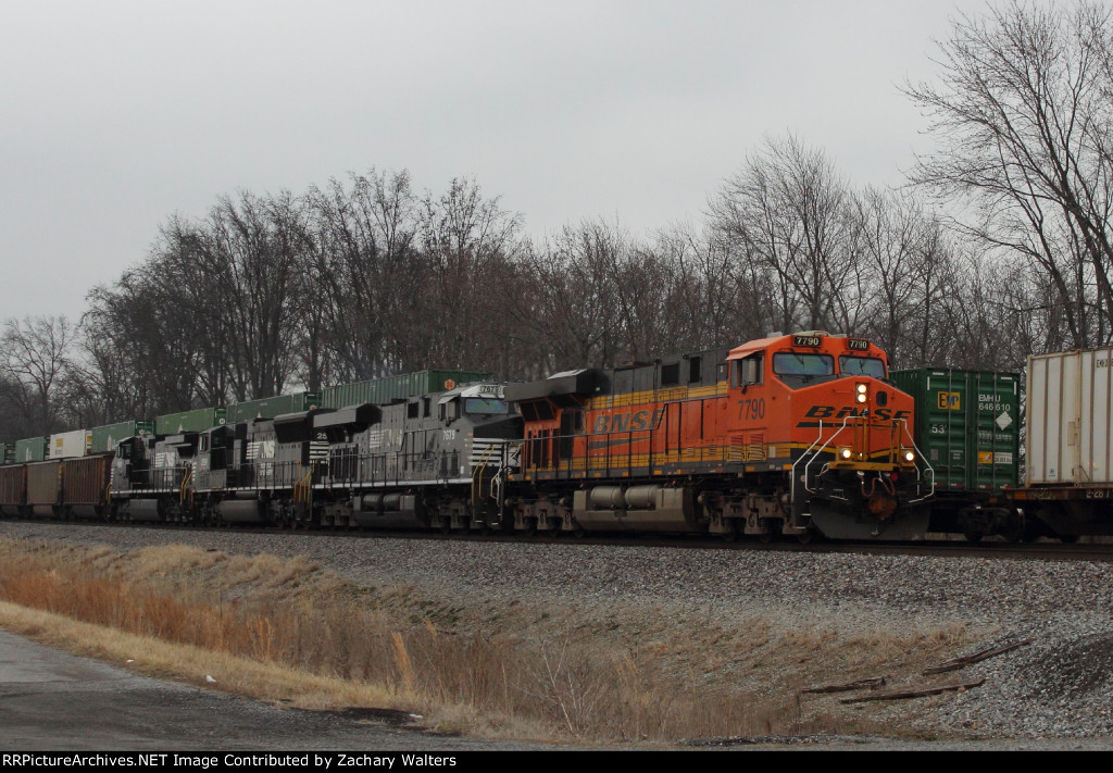 BNSF 7790 NS 7679 2591 9180